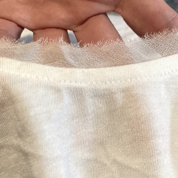 NWT Rebecca Taylor Jenna Tank in Sea Salt🤍⭐️🤍 - Picture 7 of 10